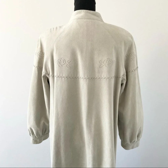 Vintage Brodkin  Ultrasuede Embroidered Overcoat Union Tag - Picture 5 of 15